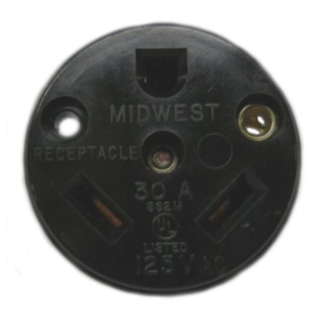 Midwest 30 Amp Receptacle without Plate